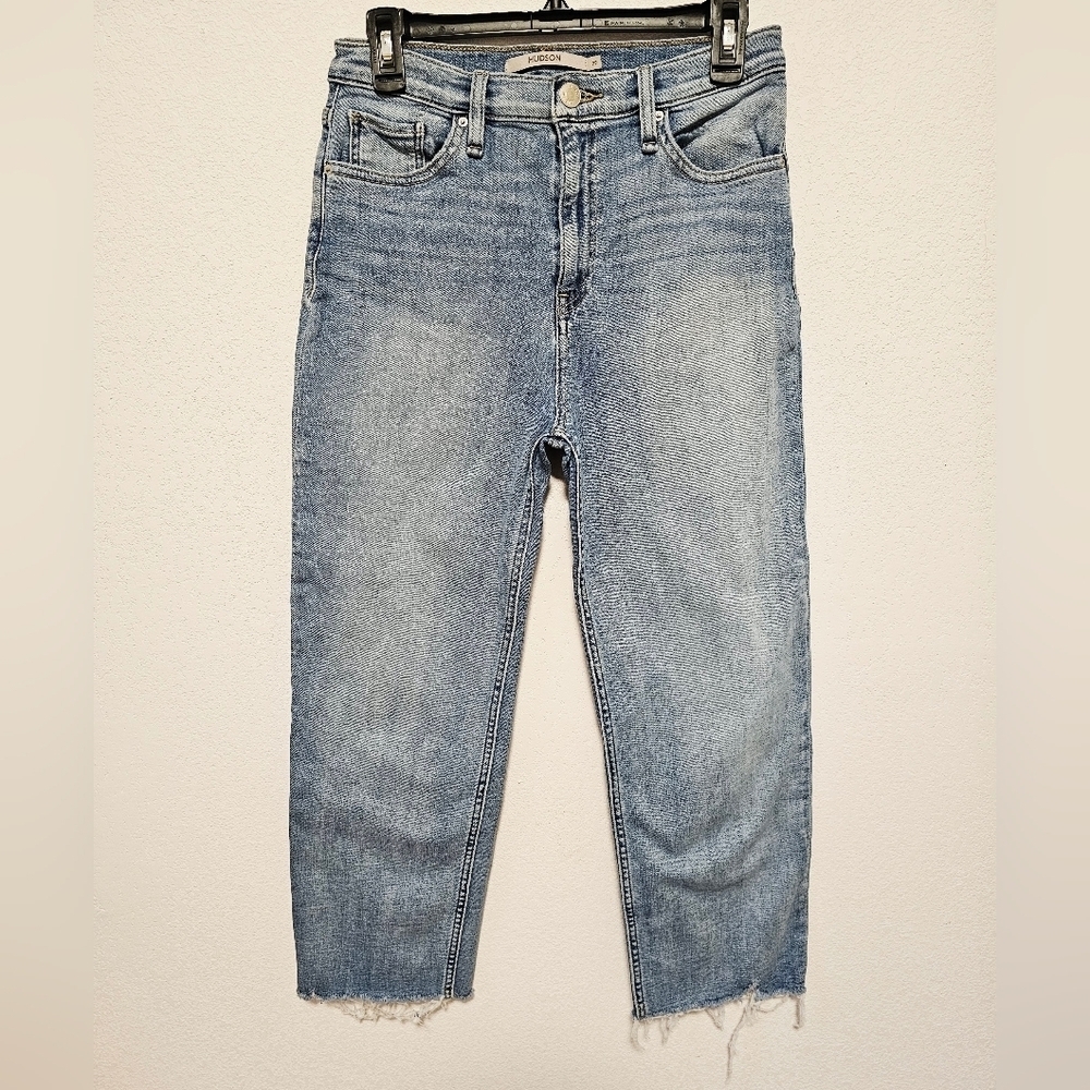 Hudson Remi Sunlight Raw Hem Ankle Women's Light Blue Jeans Size 29